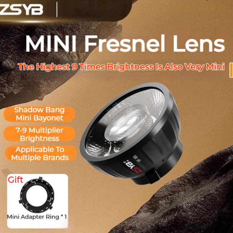 Fresnel Lens Attachment - ZSYB YF-80 Fresnel Lens 9 Times