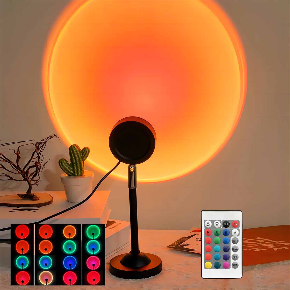 Photography Lighting Setup - Sunset projection light remote control 16