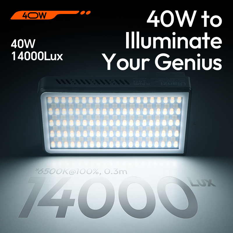 Ulanzi P40 Bi/ RGB 40W Portabl - Torjim Rgb Photography Video Lighting recension och pris