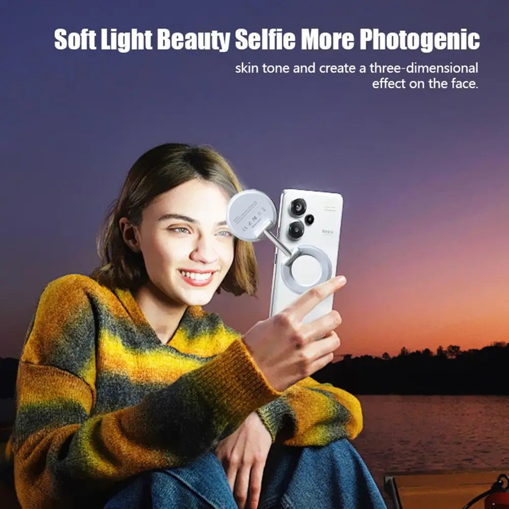 2in1 Foldable Magnetic Phone H - Quality Photography Lighting recension och pris