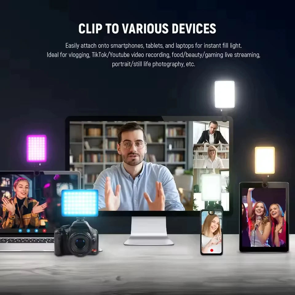 Mini RGB LED Fill Light Portab - Torjim Rgb Photography Video Lighting recension och pris