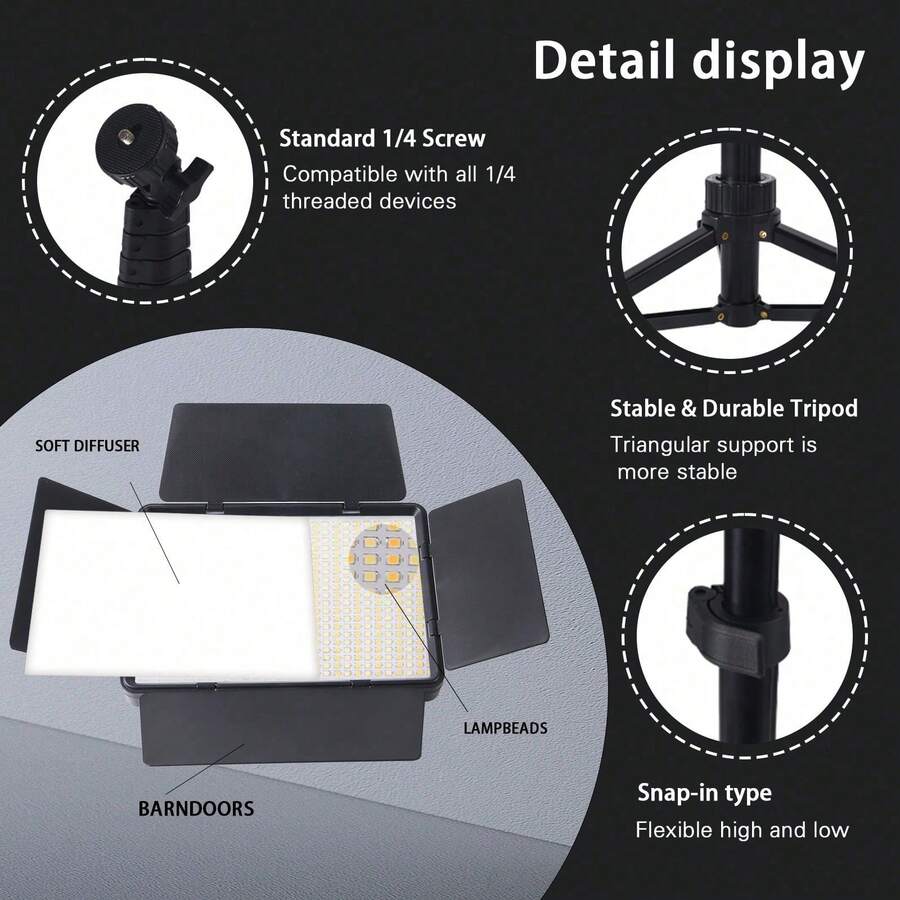 Adjustable Bi-Color LED Panel  - Photography Of Lighting recension och pris