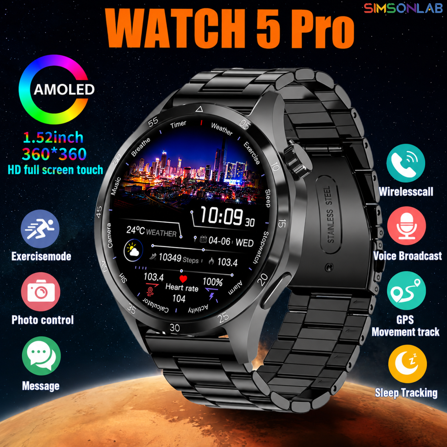 2026 Watch 5 Pro GPS Track Com - Photography Lighting Setup recension och pris