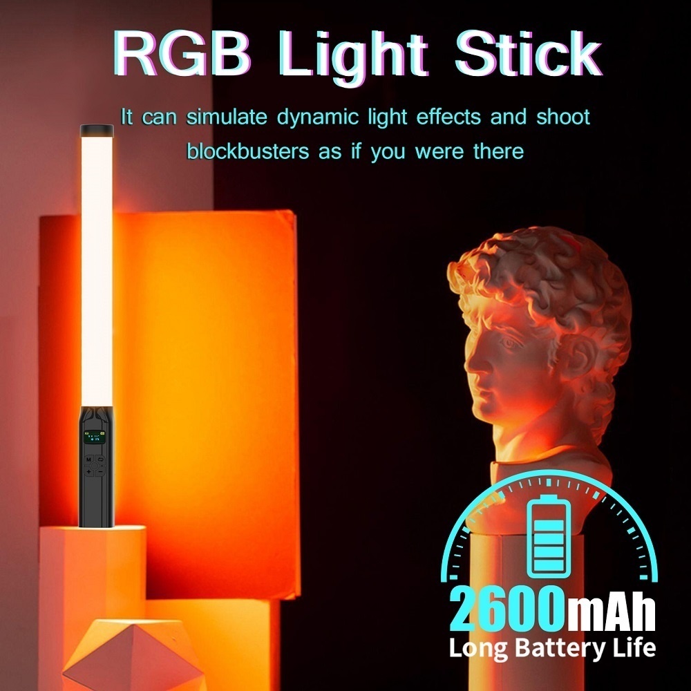 50CM RGB Stick Light Wand Ligh - Torjim Rgb Photography Video Lighting recension och pris