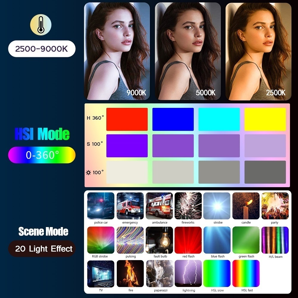 50CM RGB Stick Light Wand Ligh - Torjim Rgb Photography Video Lighting recension och pris