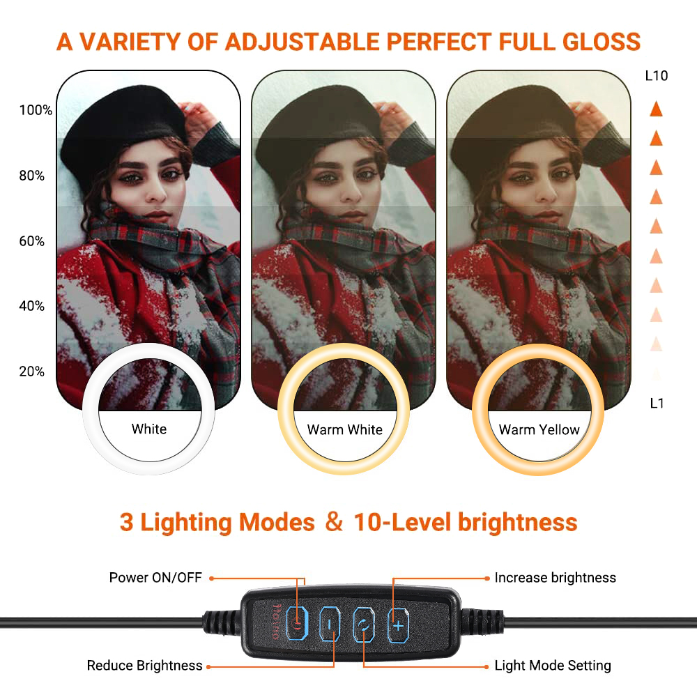 26cm 10 inch Led Ring Selfie L - Quality Photography Lighting recension och pris