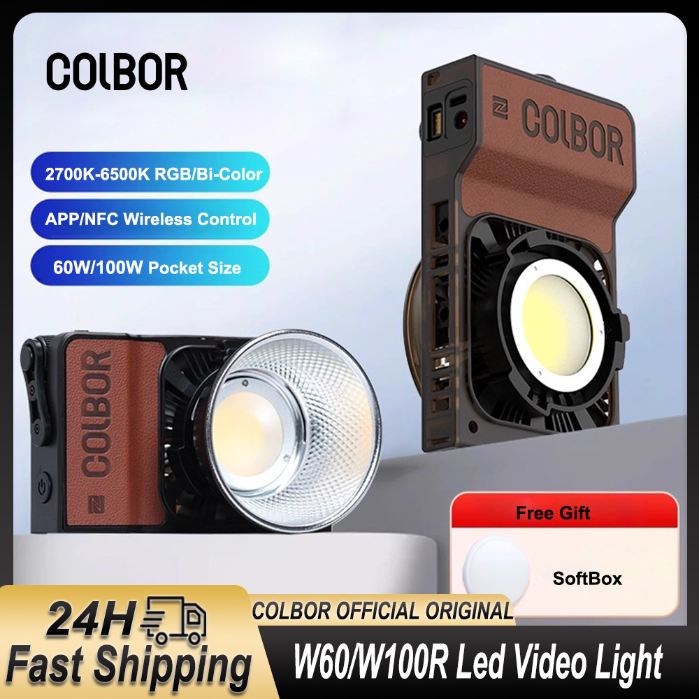 Colbor W60 W100R RGB LED Video - Torjim Rgb Photography Video Lighting recension och pris