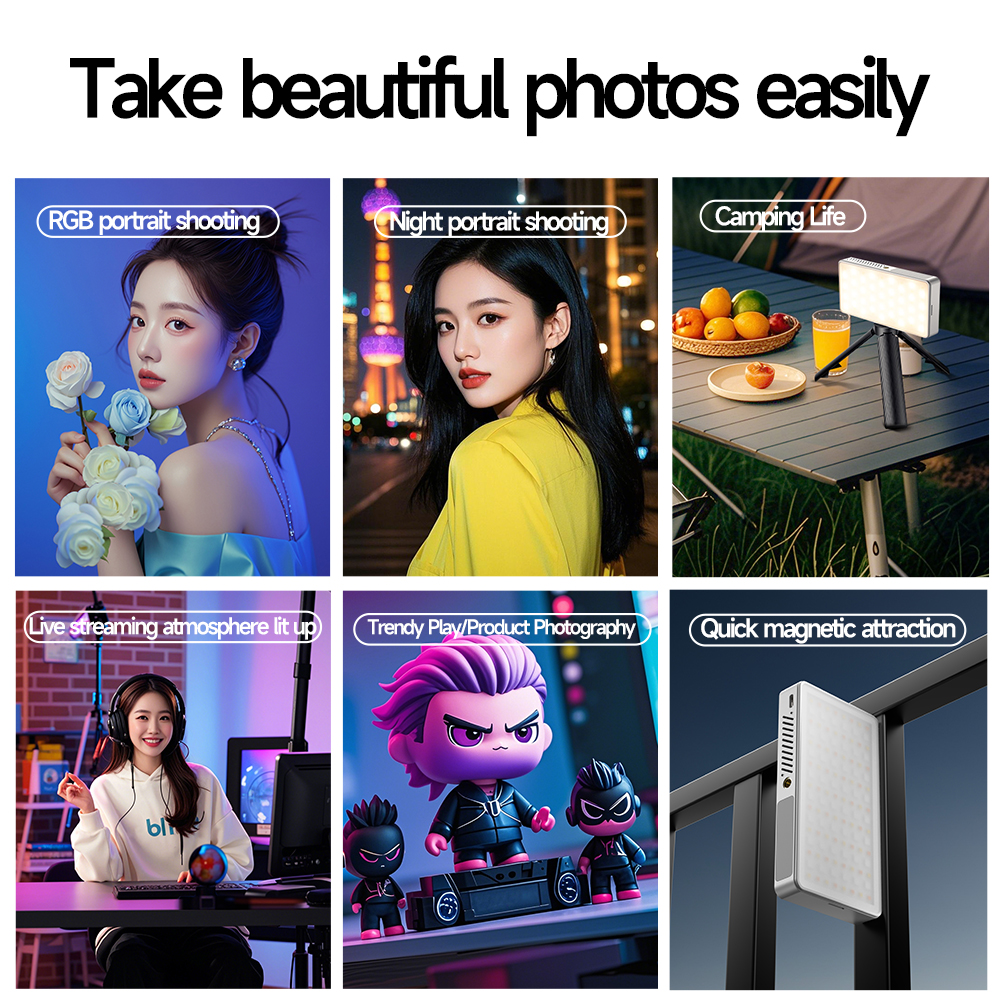 Mini Rechargeable R9PRO full-c - Torjim Rgb Photography Video Lighting recension och pris
