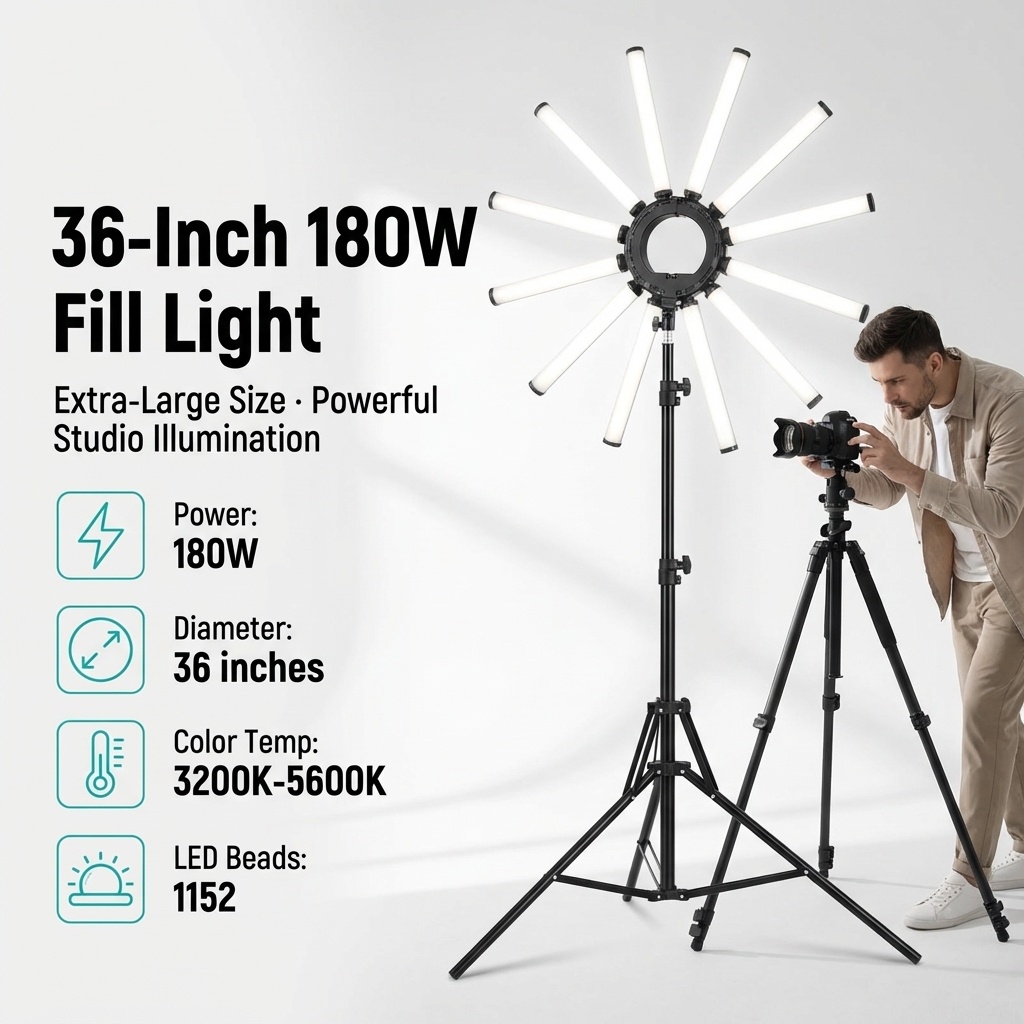 12 Arms Multi Tube Photography - Photography Lighting Ring recension och pris