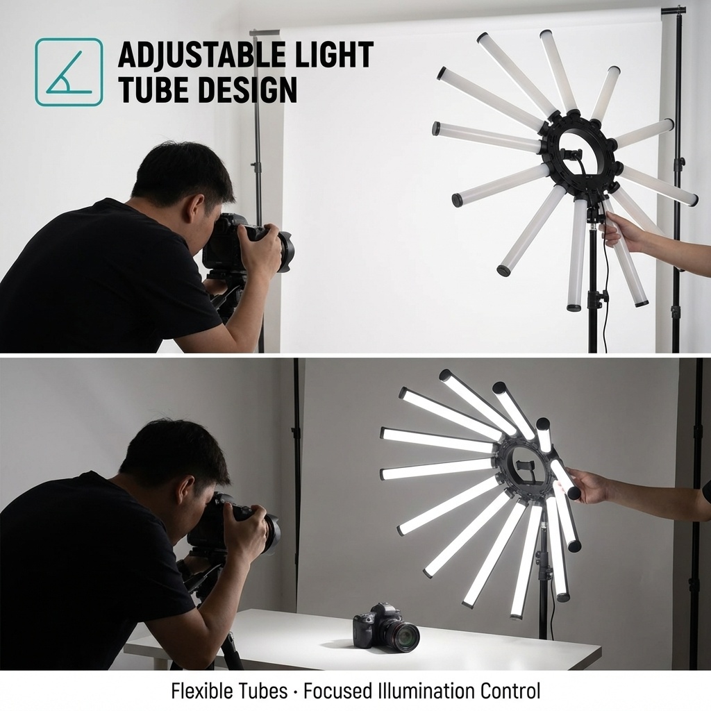 12 Arms Multi Tube Photography - Photography Lighting Ring recension och pris