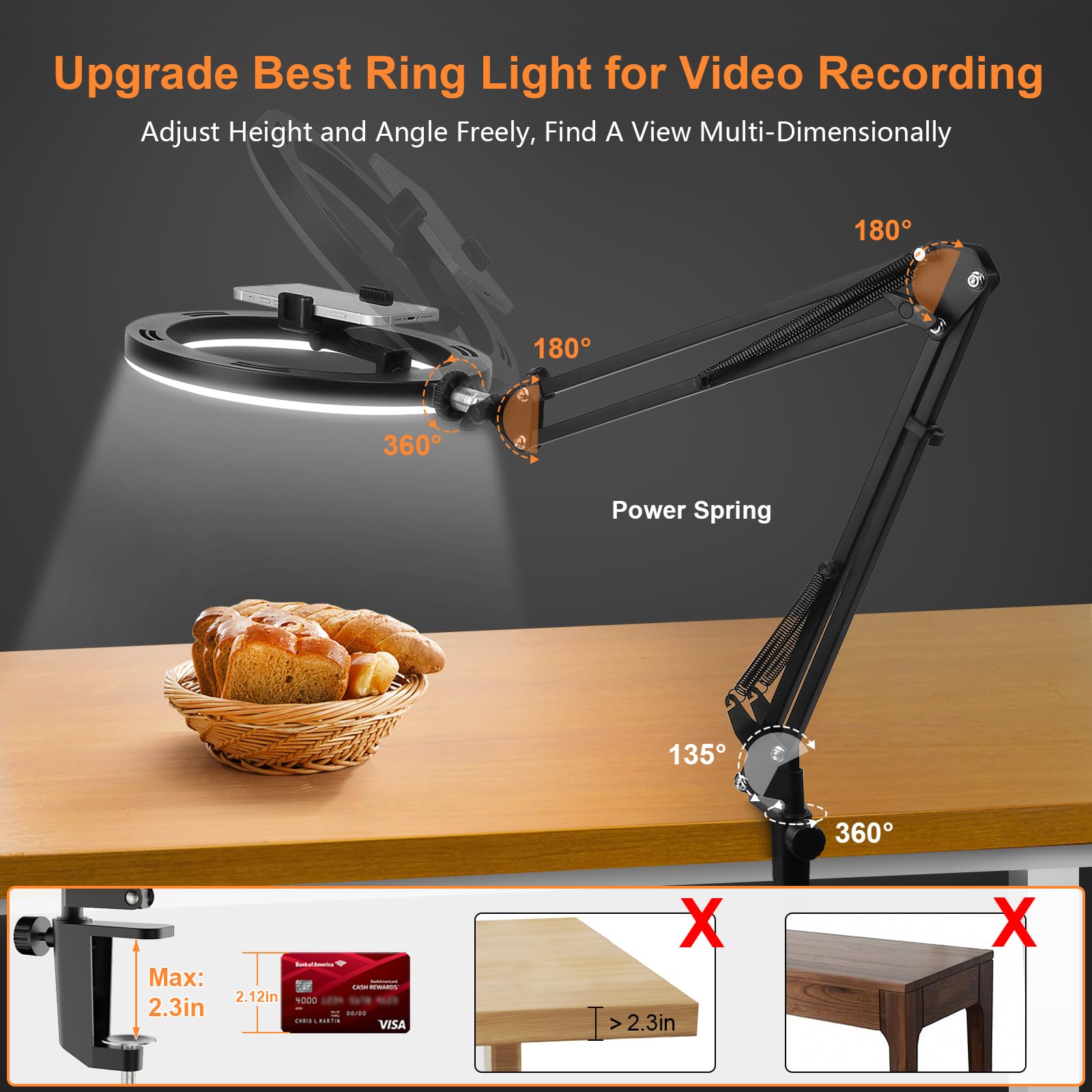 Nice Overhead Tripod With Ring - Quality Photography Lighting recension och pris