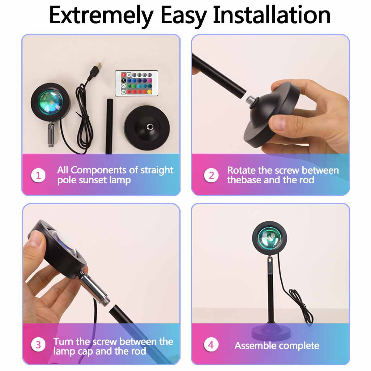 Sunset projection light remote - Photography Lighting Setup recension och pris