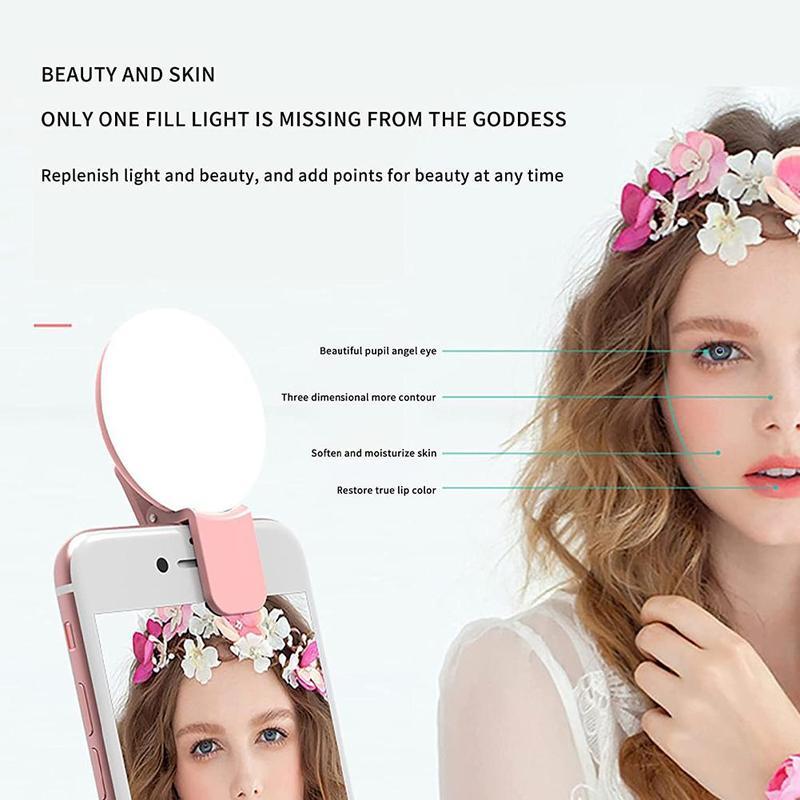 NEW Mobile Phone LED Selfie Ri - Photography Lighting Circle recension och pris