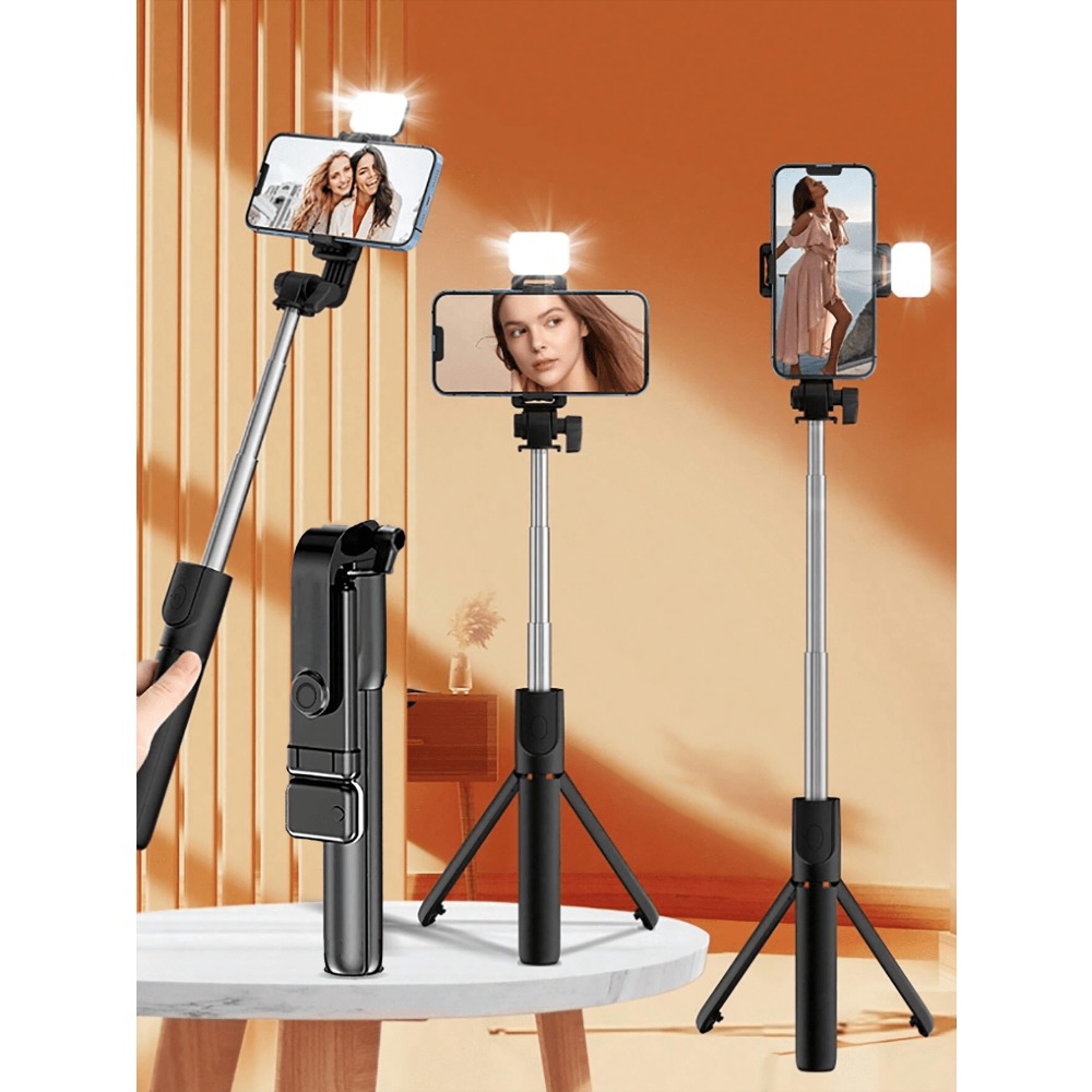 1pc Portable Selfie Stick With - Photography Of Lighting recension och pris