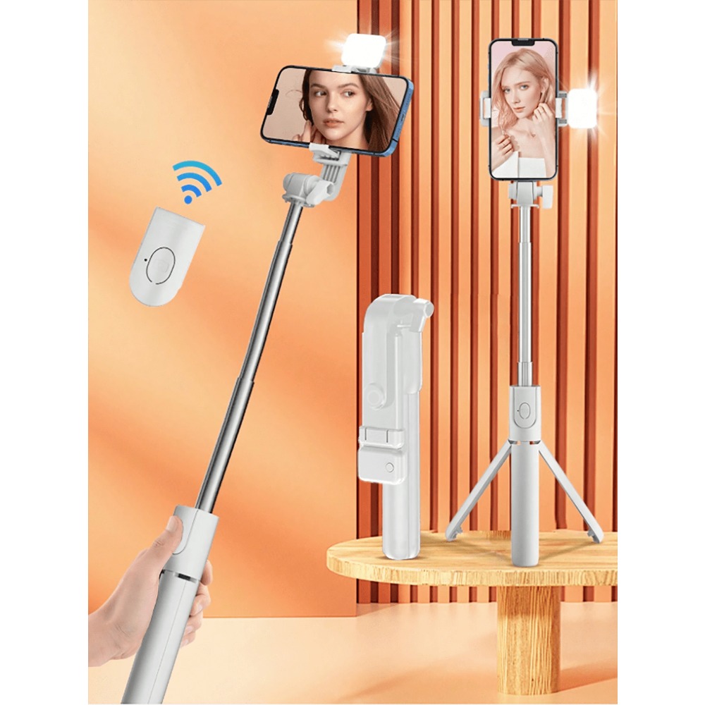 1pc Portable Selfie Stick With - Photography Of Lighting recension och pris
