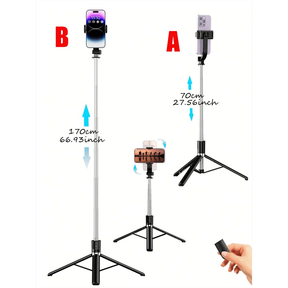 1pc Portable Selfie Stick With - Photography Of Lighting recension och pris