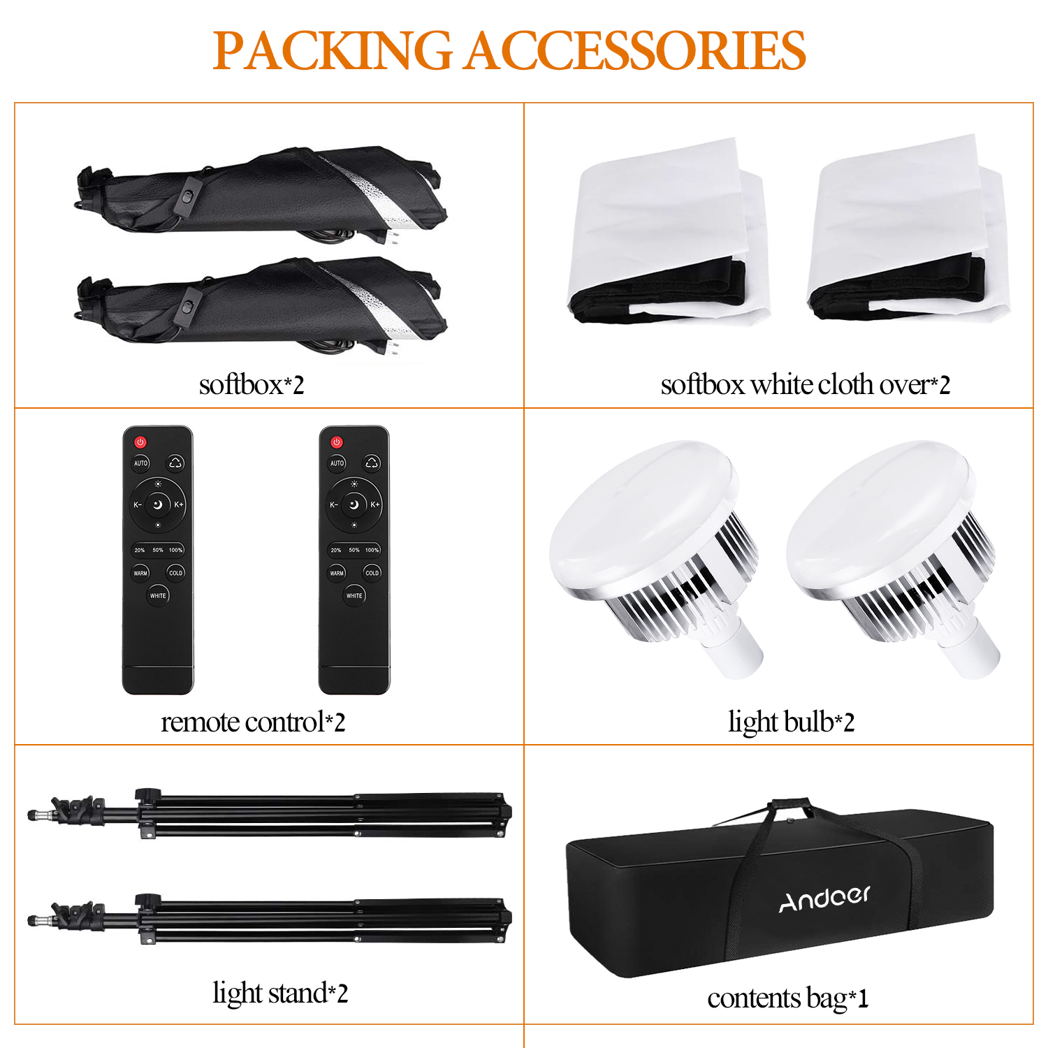 Andoer Softbox Lighting Set St - Photography Lighting Setup recension och pris