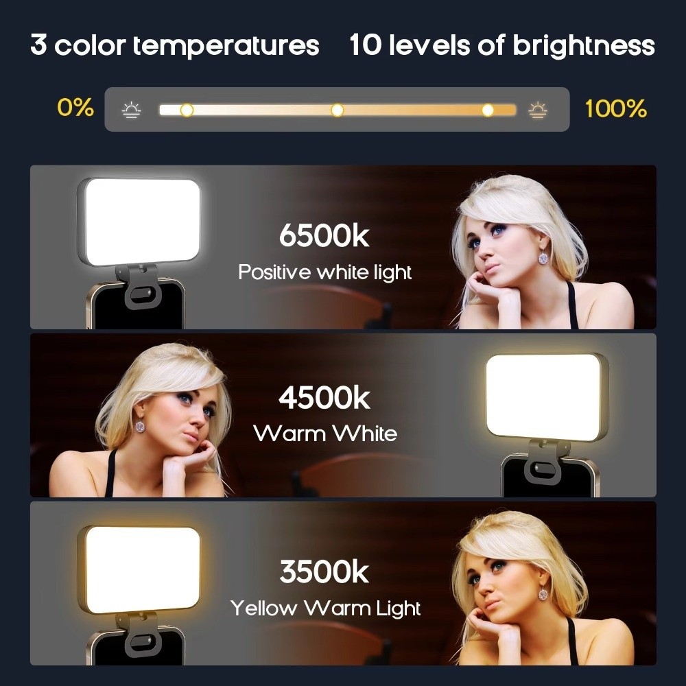 800/1000mAh LED Selfie Light U - Quality Photography Lighting recension och pris