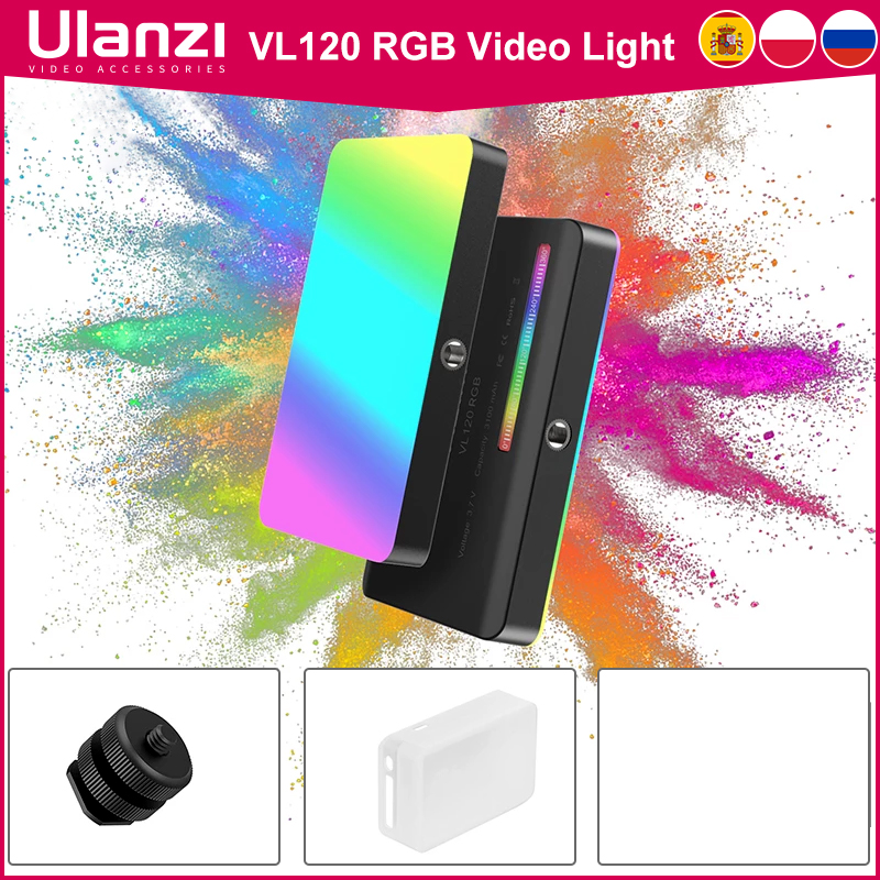Ulanzi VL120 RGB Camera Video  - Torjim Rgb Photography Video Lighting recension och pris